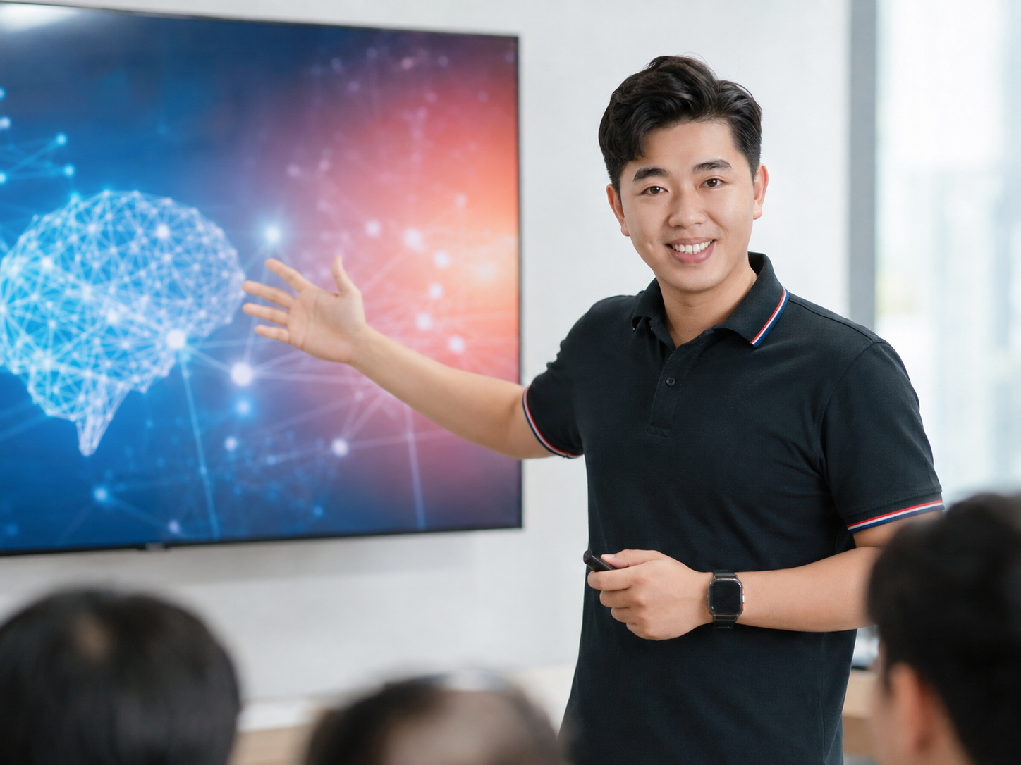 Giảng viên AI giảng dạy trong lớp học