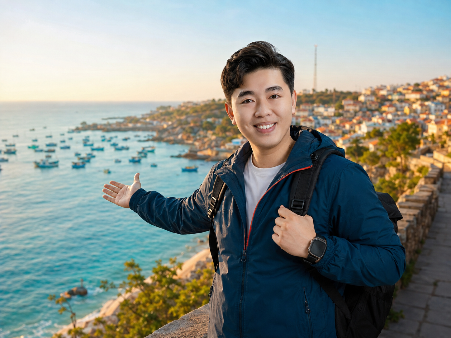 Giảng viên AI tại điểm đến du lịch