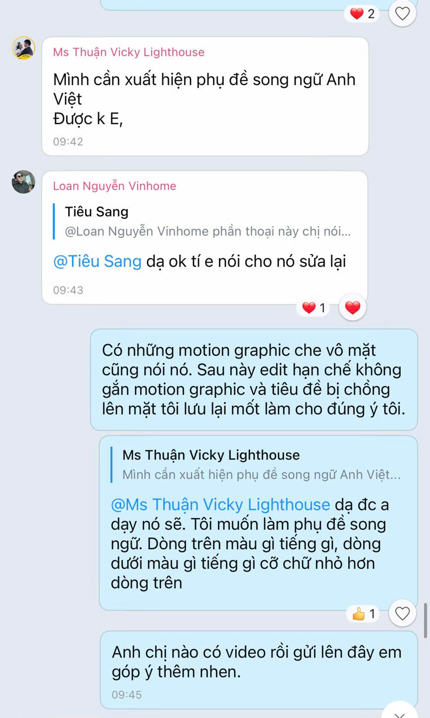 Giảng viên hướng dẫn làm phụ đề song ngữ và chỉnh motion graphic